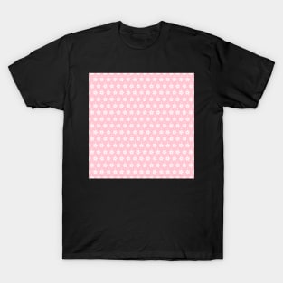 seamless pink and white floral T-Shirt